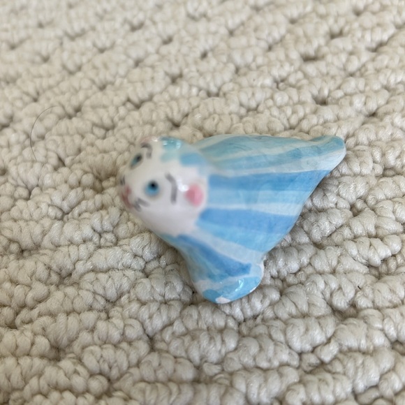 Set of 6 vintage seal figurines - glass, ceramic, resin - Picture 10 of 13